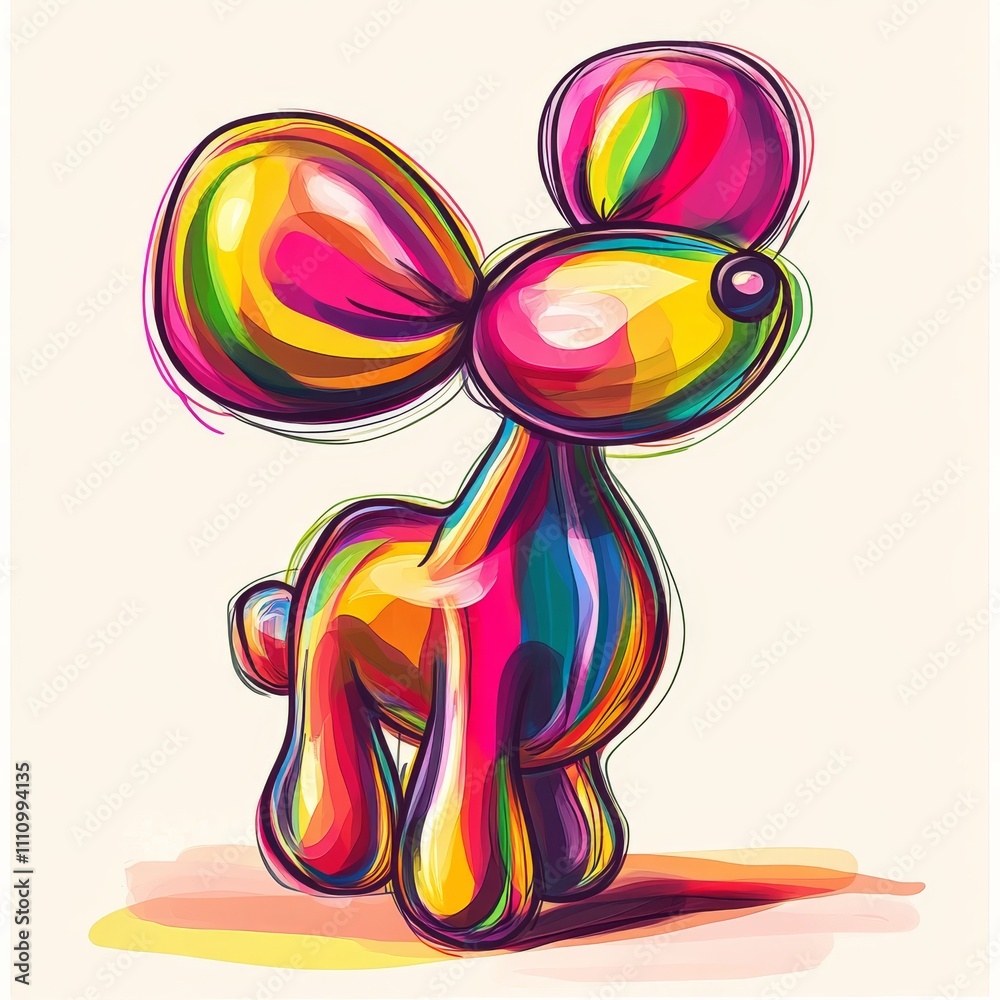 Balloon dog icon vector on trendy design Balloon dog icon vector on trendy design