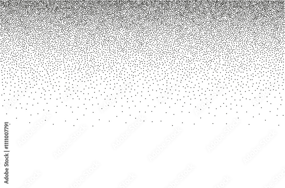 Фотография Black halftone sand gradation in noisy gradient dotted background