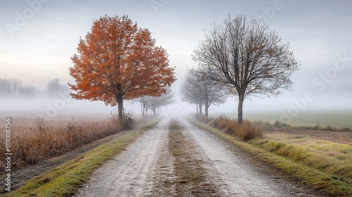 Fog Over a Peaceful River at Dusk Nature and Mist Photography