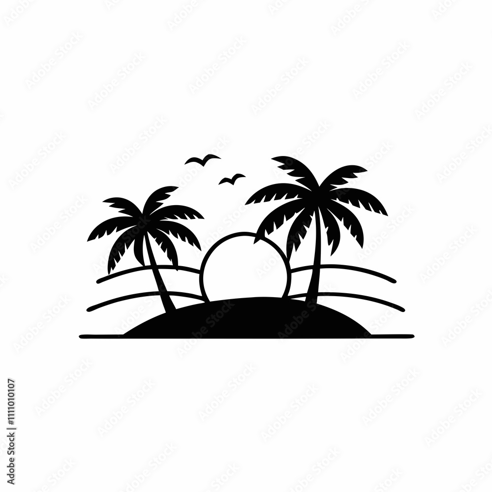 palm tree on the beach palm tree on the beach