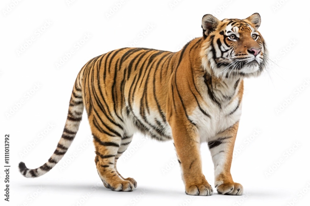 Obraz premium tiger isolated on white background
