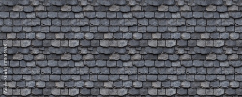 seamless pattern of Dark gray slate roof texture  background design rustic style cold neutral tones 