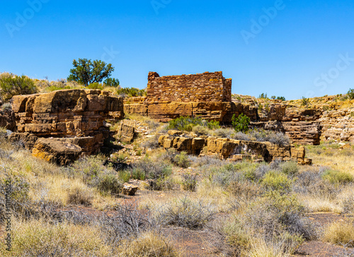 Ruins of Box Canyon Pueblo, Wupatki National Monument, Arizona, USA photo