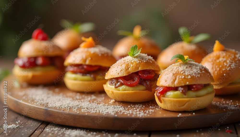 Delicious desserts with creative presentation, featuring vibrant colors, intricate designs, and artistic arrangements. Delicious desserts with creative presentation, featuring vibrant colors, intricate designs, and artistic arrangements.