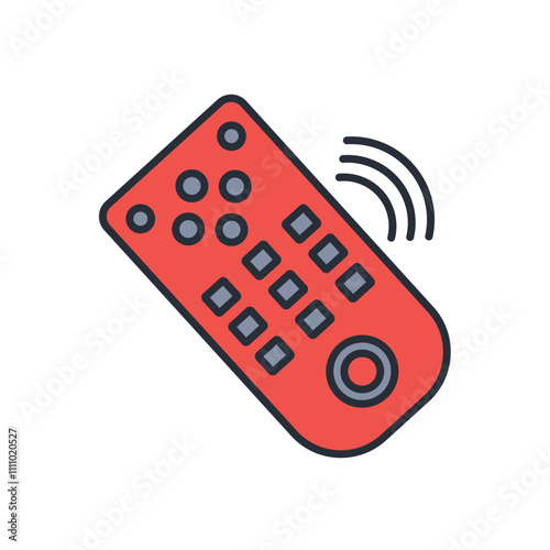 remote control icon. vector.Editable stroke.linear style sign for use web design,logo.Symbol illustration.