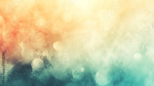 soft pastel gradients with blurred spheres, abstract design evoking calmness and creativity, soothing color transitions, futuristic and serene composition photo