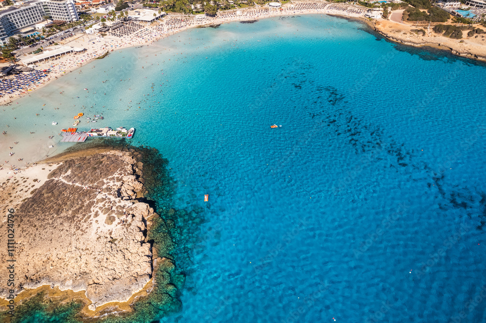 Tropical Coastline with Boats