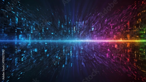 abstract background with glowing lines