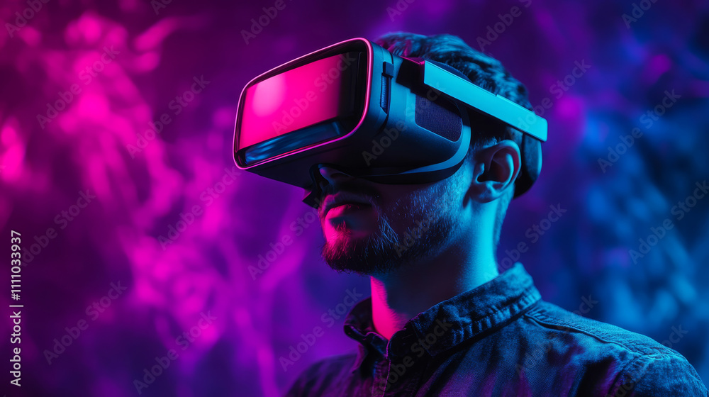 Low poly future industrial revolution concept. Industry 4.0 number assembled VR helmet glasses. Online augmented reality industry management. 3D polygonal innovation system vector illustration