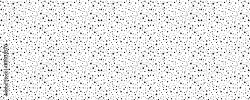 seamless pattern of Black stars white dots  simple minimalist design joyful festive celebration 