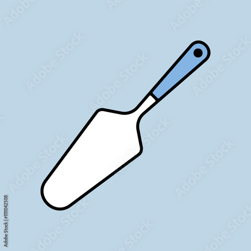 Cake and pie server utensil vector icon