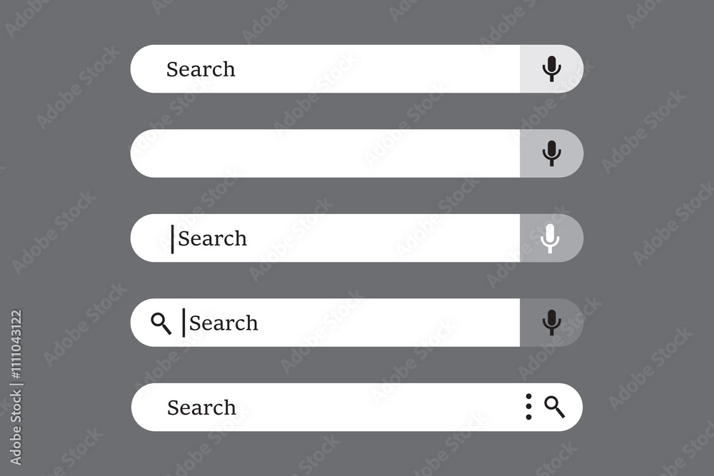 Search bar outline bar for web & app vector illustration with transparent background Search bar outline bar for web & app vector illustration with transparent background