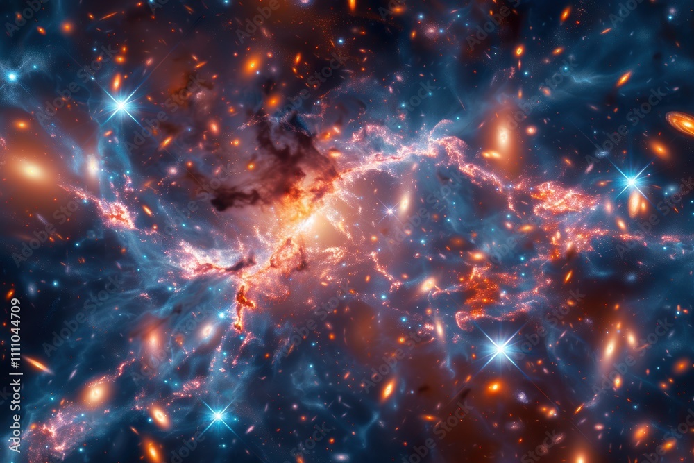 High Energy Phenomena in Galaxy Cluster X-Ray Image for Astronomy Posters High Energy Phenomena in Galaxy Cluster X-Ray Image for Astronomy Posters
