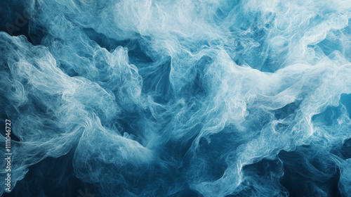Wallpaper Mural Blue color particles wave abstract background Torontodigital.ca