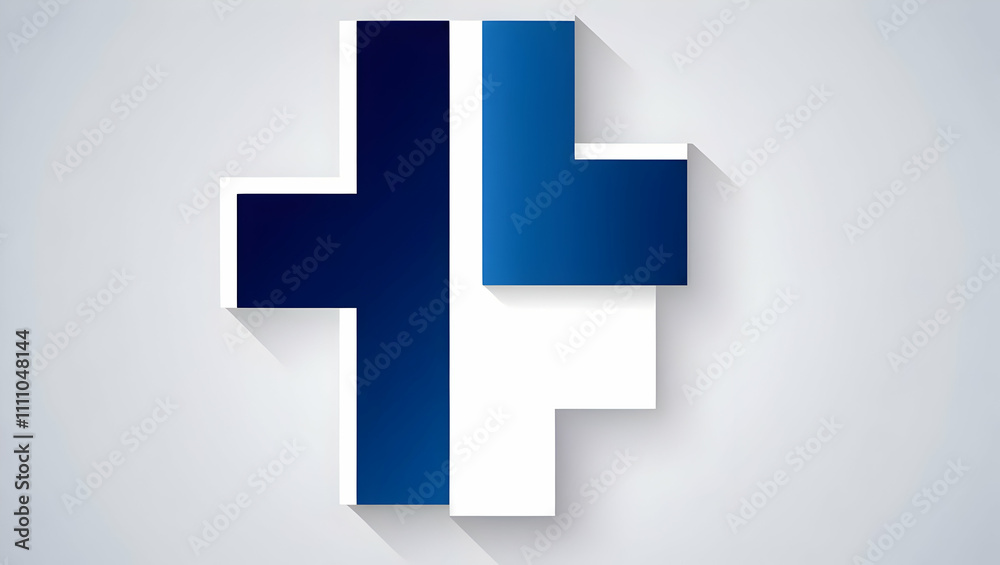 Obraz premium Icon cross style 