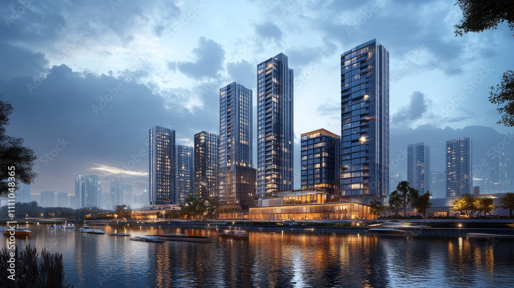 Smart city concept. AI controls Futuristic Smart city. Isometric Futuristic buildings inside chip with Ai or Artificial intelligence which effectively manages urban infrastructure. AI of Smart City. Smart city concept. AI controls Futuristic Smart city. Isometric Futuristic buildings inside chip with Ai or Artificial intelligence which effectively manages urban infrastructure. AI of Smart City.