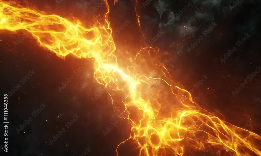 Fiery Plasma Burst: Abstract Energy Art Fiery Plasma Burst: Abstract Energy Art