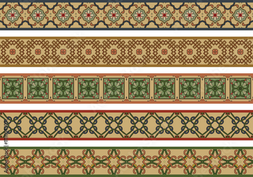 Seamless decorative borders