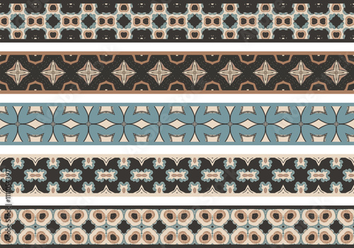 Seamless decorative borders