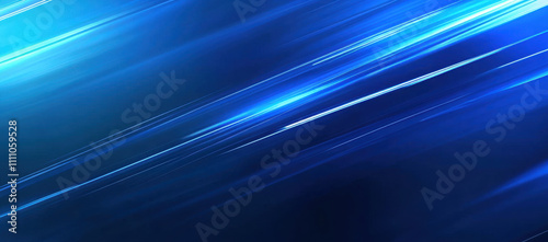 Abstract blue speed motion background with dynamic light streaks creating sense of movement and energy. This vibrant design is perfect for technology or futuristic themes