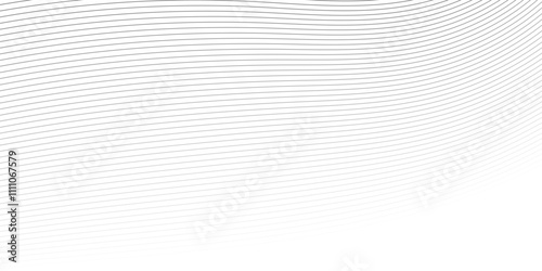 Wave with lines created using blend tool. Curved wavy line. Digital frequency track equalizer. Abstract colorfull wave element for design Stylized line art background.Vector illustration.