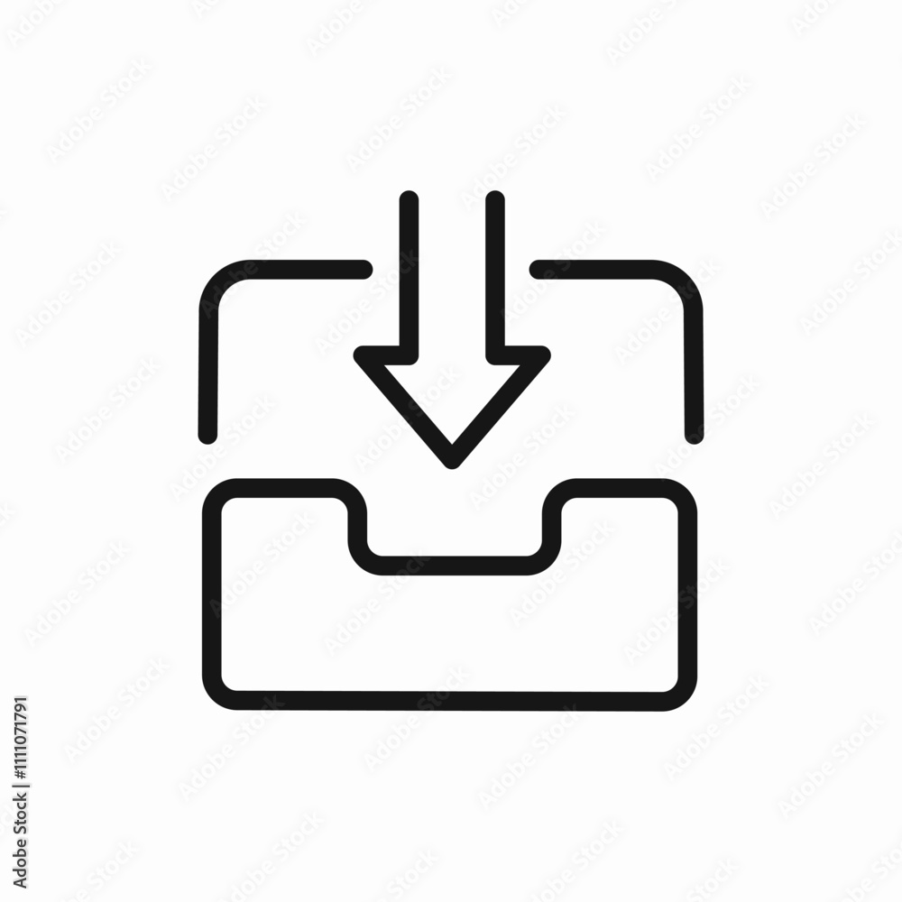 mail letter receive icon sign vector mail letter receive icon sign vector