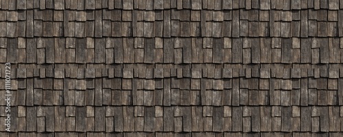 seamless pattern of Rustic dark brown wood shingle texture background  aged, natural, autumnal feel 