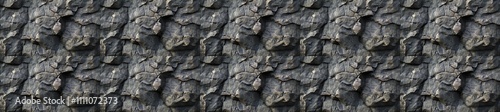 seamless pattern of Dark gray and brown rock texture background rough surface nature geology concept 