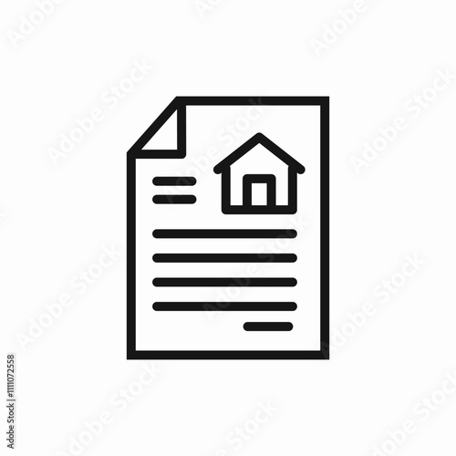 real estate purchase document icon sign vector