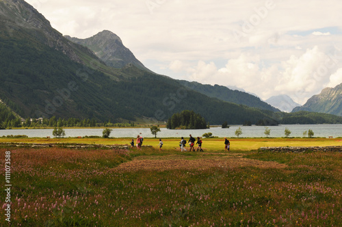 Swiss alps: The glacier-lake 