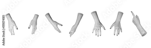 Hands reaching out, stretching to something, pointing, taking, i