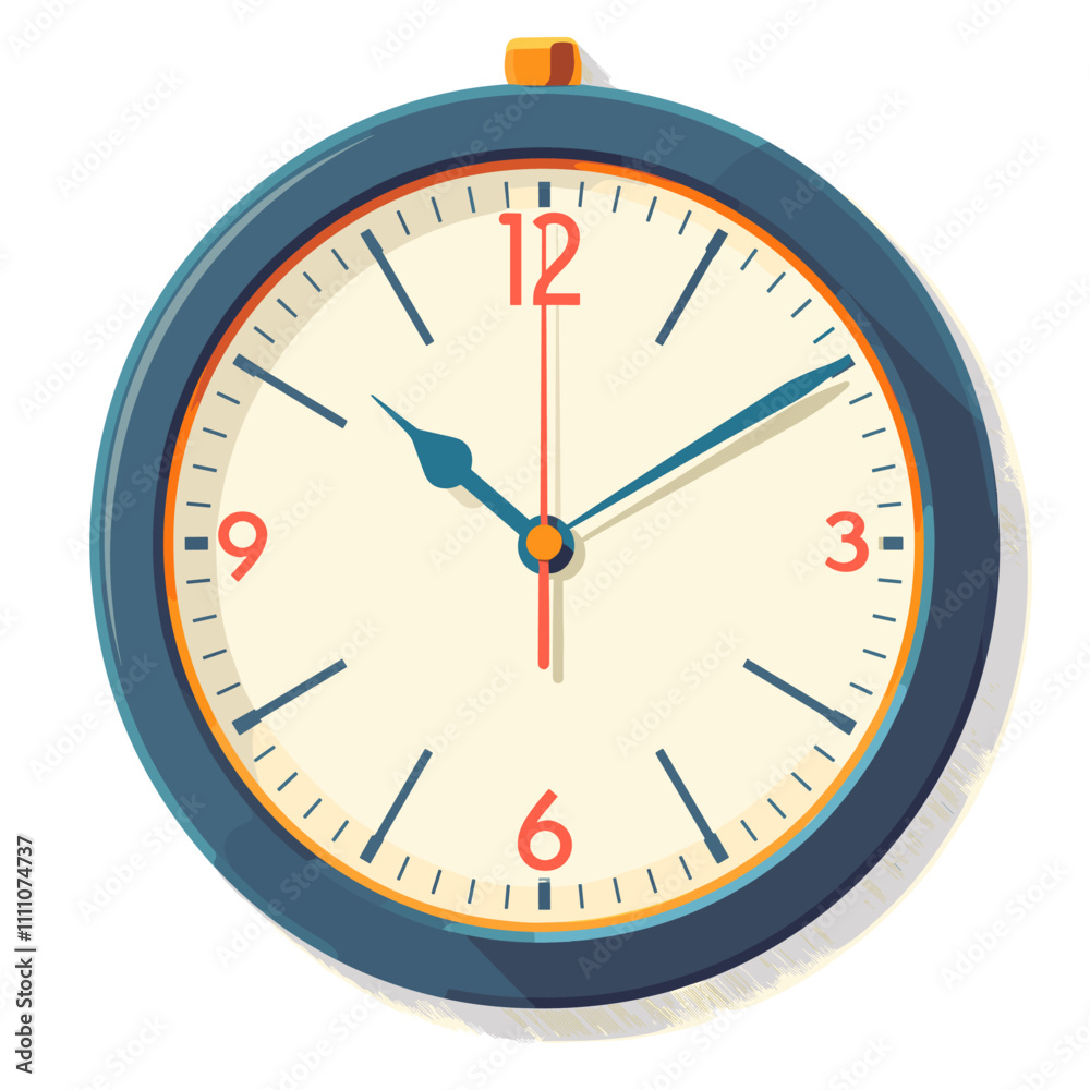 Clock icon. Flat illustration of clock icon vector icon for web design. Clock icon. Flat illustration of clock icon vector icon for web design.
