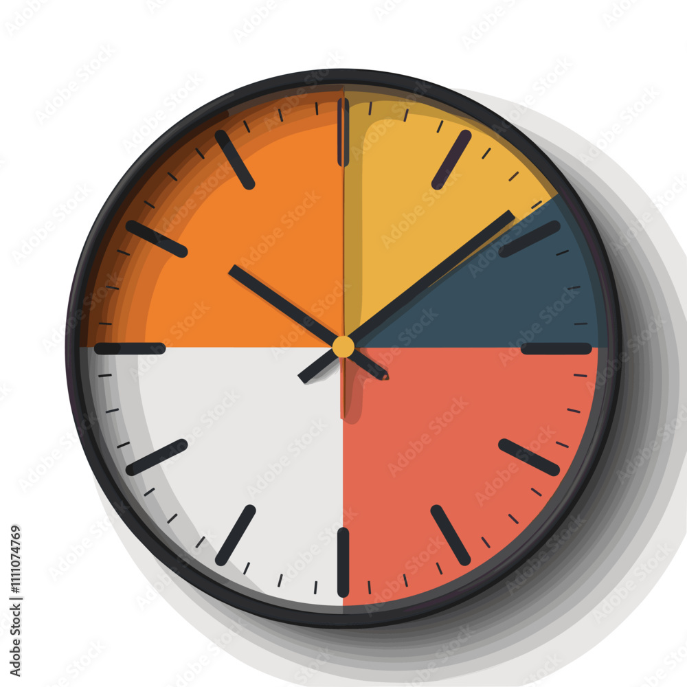 Clock icon. Flat illustration of clock icon vector icon for web design. Clock icon. Flat illustration of clock icon vector icon for web design.