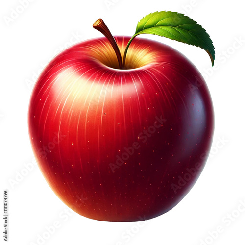 Apple on transparent background