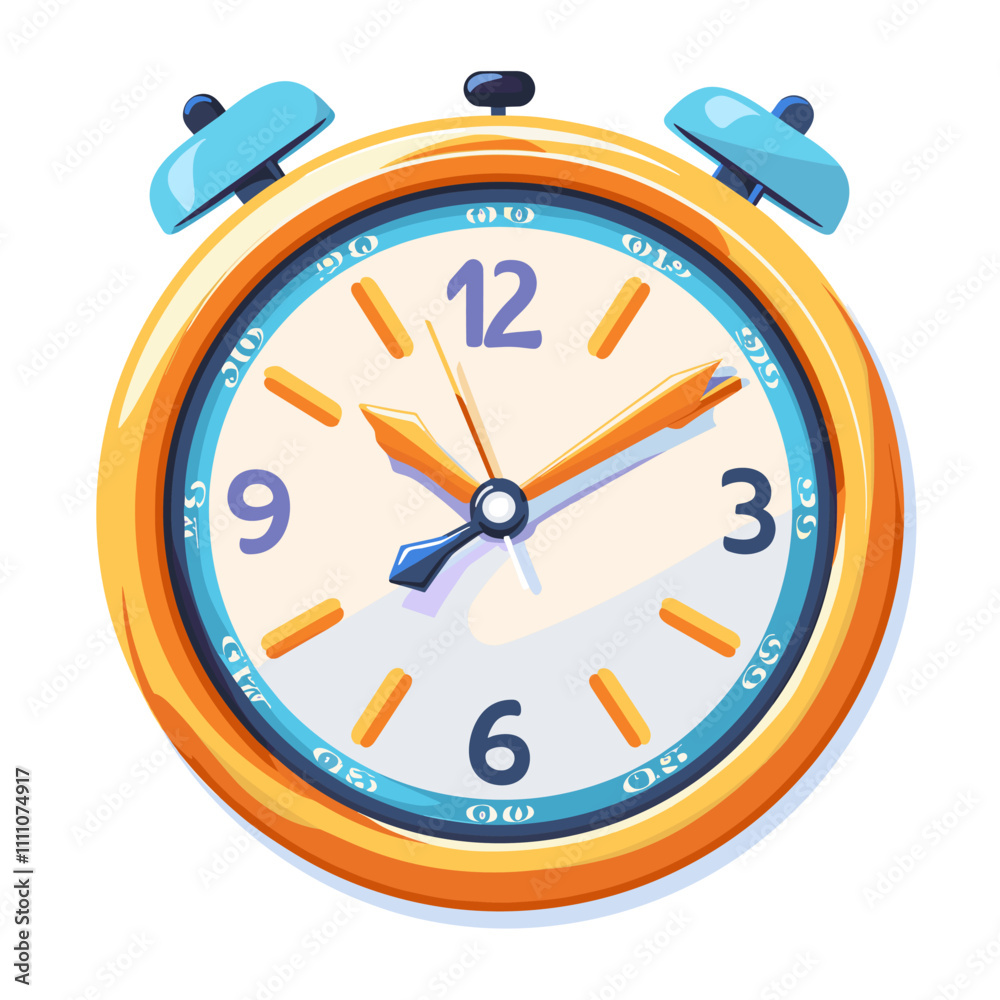 Alarm clock icon. Flat illustration of alarm clock vector icon for web design Alarm clock icon. Flat illustration of alarm clock vector icon for web design