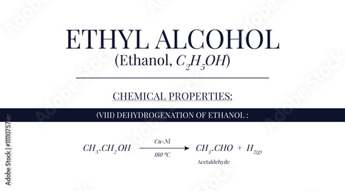 Chemical Property of Ethyl Alcohol