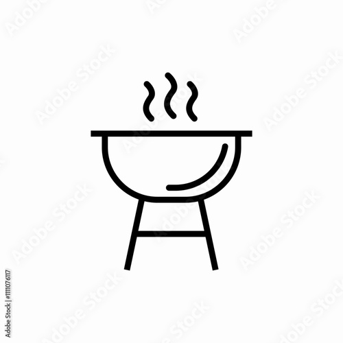 bbq grills icon sign vector