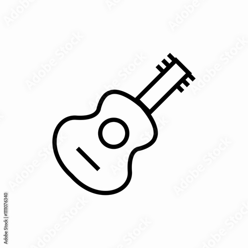 guitar musical instrument icon sign vector