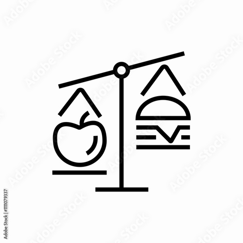 healty and unhealty icon sign vector