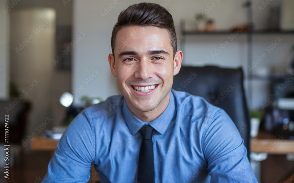Young, happy, cheerful man smiling while looking at the camera. Young, happy, cheerful man smiling while looking at the camera.