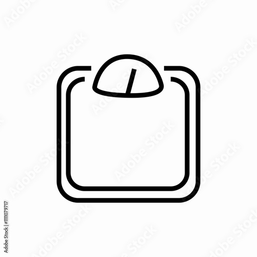 weight scale icon sign vector