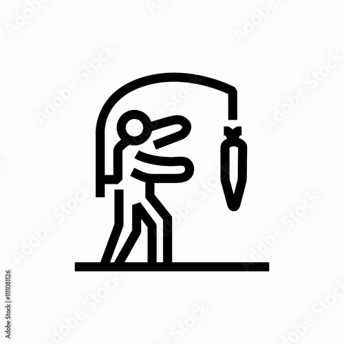rehabilitation of leg icon sign vector
