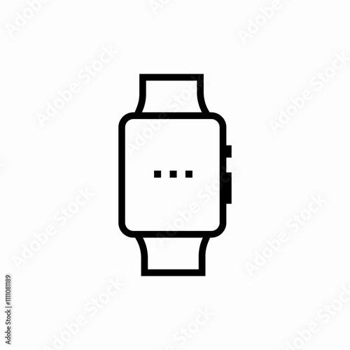 smart watch icon sign vector