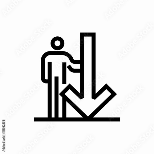 bank rupt icon sign vector