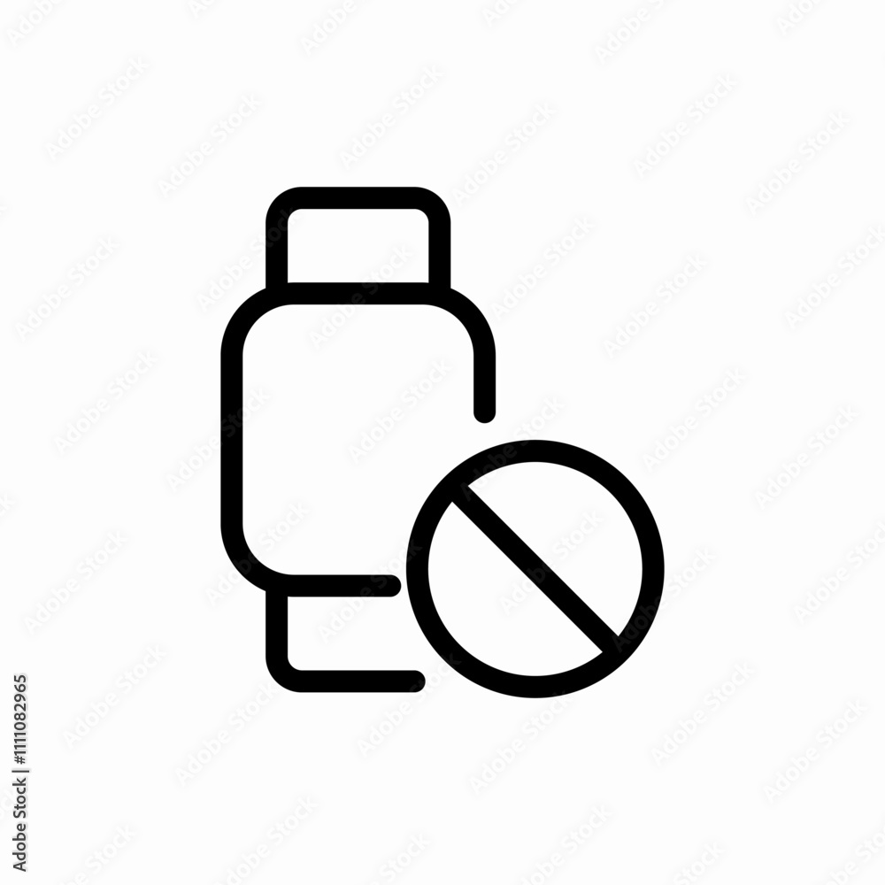 smart watches is prohibited icon sign vector smart watches is prohibited icon sign vector