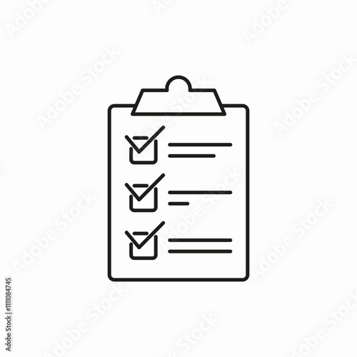 check list icon sign vector