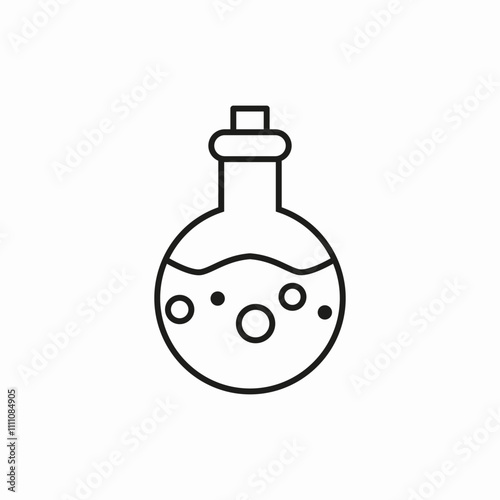 flask chemistry laboratory icon sign vector