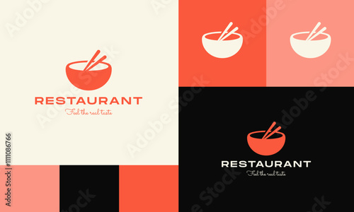 Premium Restaurant Tor Flame Fire and creative cooking logo design 