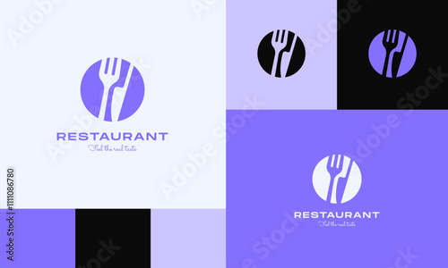 Premium Restaurant Tor Flame Fire and creative cooking logo design 