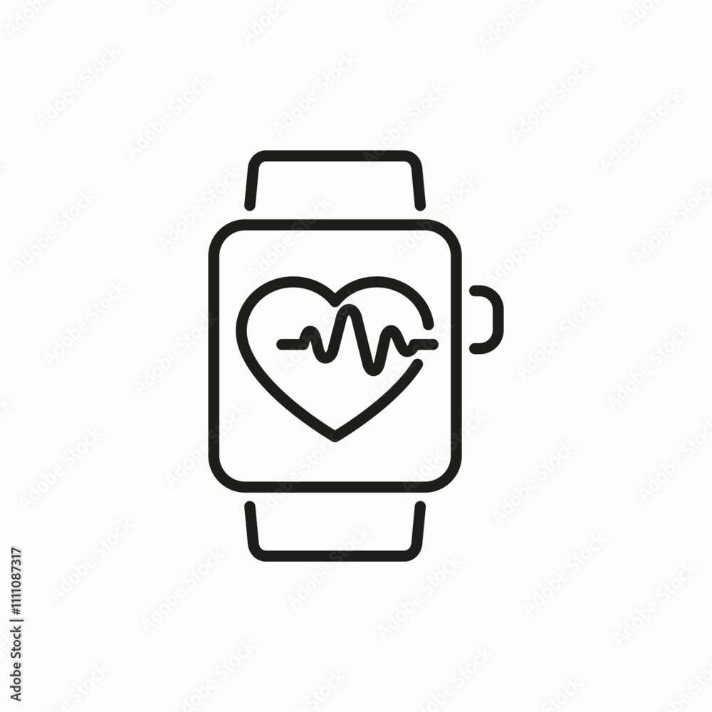 healty statistic appwatch icon sign vector healty statistic appwatch icon sign vector